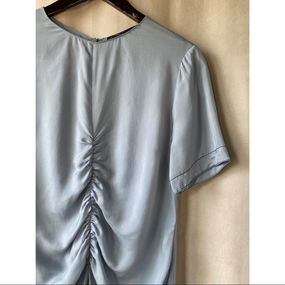 Zara Light Blue Split Front Tunic - Picture 3 of 4